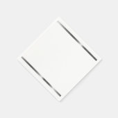 Zilver gestript servetten (Hoek)