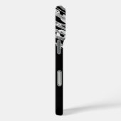 Zilver Glam Luipaardprint Exotische Dierenprint Case-Mate iPhone Case (Achterkant / Rechts)