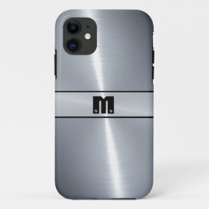 Zilver Glanzend Roestvrij Staal Metaal 12 Case-Mate iPhone Case