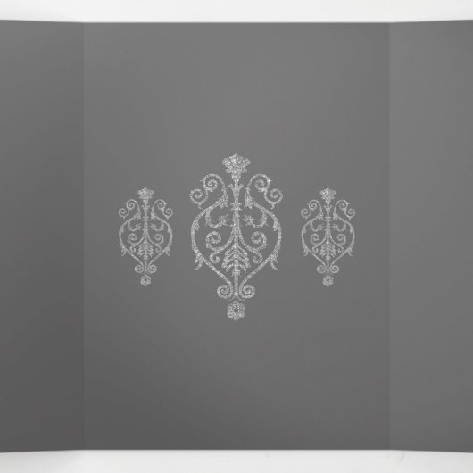 Zilver Glisten Lief 16 Feest Uitnodiging (Binnenkant midden)