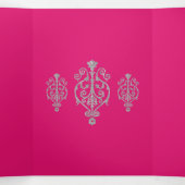 Zilver Glisten Lief 16 Feest Uitnodiging (Binnenkant midden)