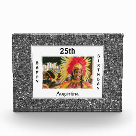 Zilver Glitter | ALLE LEEFTIJDEN | Gefeliciteerd m Fotoblokken