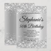 Zilver Glitter Bleek Gradiënt Kaart (Voorkant / Achterkant)