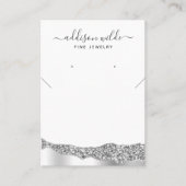 Zilver Glitter Diamond Ketting Verzamelscherm Visitekaartje (Voorkant)