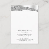 Zilver Glitter Diamond Ketting Verzamelscherm Visitekaartje (Achterkant)