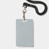 Zilver Glitter DIY Sjabloon Aangepaste Tekst  Badge (Voorzijde met lanyard)