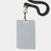 Zilver Glitter DIY Sjabloon Aangepaste Tekst  Badge (Achterkant met lanyard)