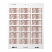 Zilver Glitter Drips Mixer Bloemen Rose Goud Etiket (Full Sheet)