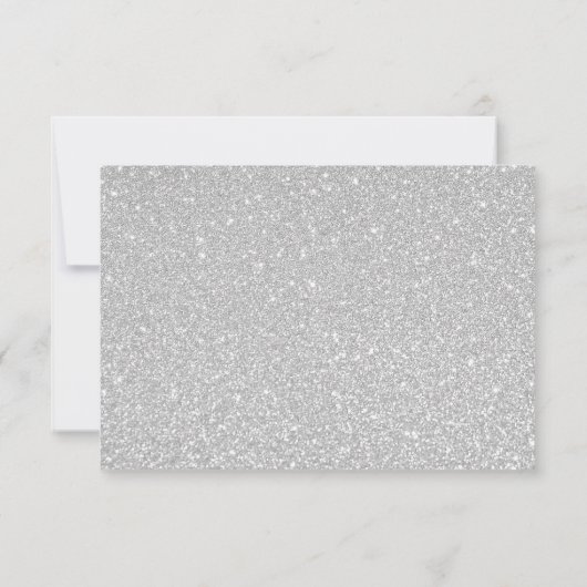 Zilver Glitter Enclosure Kaart (Achterkant)