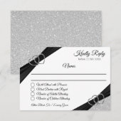 Zilver Glitter Enclosure Kaart (Voorkant / Achterkant)