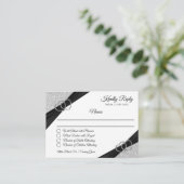 Zilver Glitter Envelop Kaart (Staand voorkant)