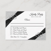 Zilver Glitter Envelop Kaart (Voorkant)