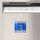 Zilver Glitter Koningsblauw Folie 50 & Fabulous Magneet (Insitu (Vaatwasser))