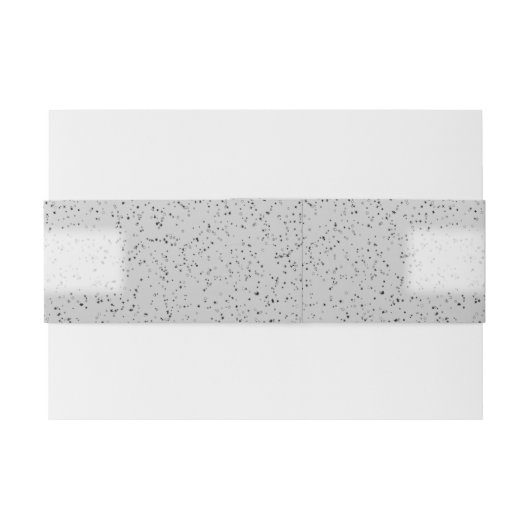 Zilver Glitter met Tekst Uitnodigingen Wikkel (Achterkant Voorbeeld)