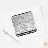 Zilver Glitter Product Label Sparkle Diamonds Logo (Envelop)