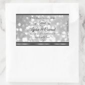 Zilver Glitter Product Label Sparkle Diamonds Logo (Tas)