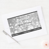 Zilver Glitter Product Label Sparkle Diamonds Logo (Envelop)
