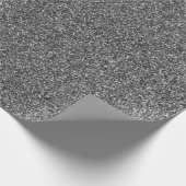 Zilver Glitter Sparkle Metaalachtig verpakkingspap Cadeaupapier (Hoek)