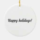 Zilver glitter sparkles Stars patroon licht grijs Keramisch Ornament (Achterkant)