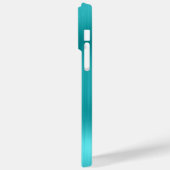 Zilver Glitter Turquoise Blauwe Meisjesachtige Han Case-Mate iPhone Case (Achterkant / Links)