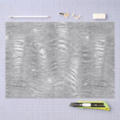 Zilver Glitter Zebra Strepen Metaalpatroon Tissuepapier (Craft)