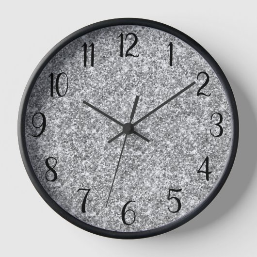 Zilver Glitter Zwart Nummer (Voorkant)