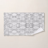 Zilver Glitterij Abstract Harlekijn Bad Handdoek (Handdoek)