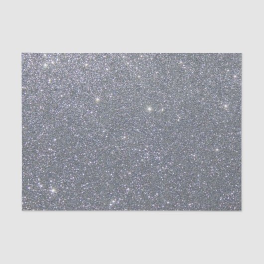 Zilver glitterpapier tissuepapier (Voorkant)