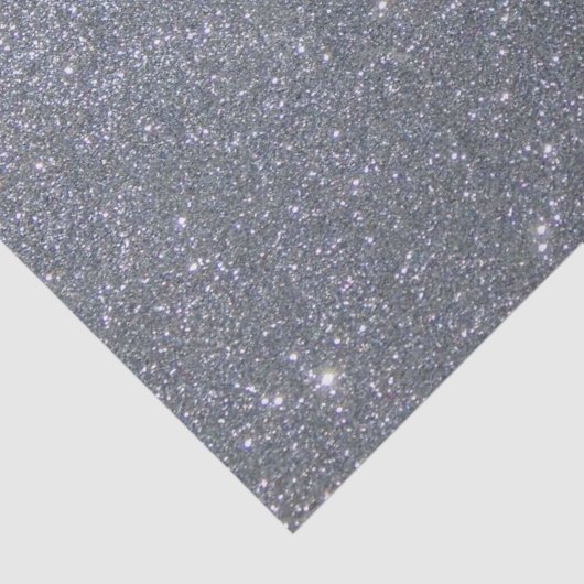 Zilver glitterpapier tissuepapier (Detail)