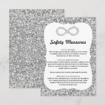 Zilver Glitters Diamanten Oneindigheid Veiligheids