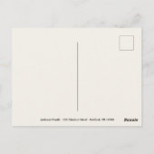 Zilver Goud Artistieke Kerst Save the Date Briefkaart (Achterkant)