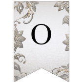 Zilver Goud Bloemen Bunting Vlag Vlaggetjes (Tweede vlag)