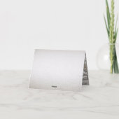 Zilver Goud Bloemen Dank u kaart (Achterkant)