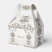 Zilver Goud Bloemen Favoriet Doos Bedankdoosjes (Achterkant)