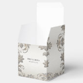 Zilver Goud Bloemen Favoriet Doos Bedankdoosjes (Geopend)