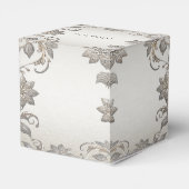 Zilver Goud Bloemen Favoriet Doos Bedankdoosjes (Achterkant)