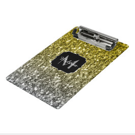 Zilver goud donkere glinstering glitters ombre Mon Mini Klembord