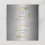 Zilver & Goud: Een Bloemenaffaire - Verbluffende B Plaatskaartje (Buitenkant ongevouwen)