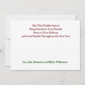 Zilver & goud, een kerstkaart (Achterkant)