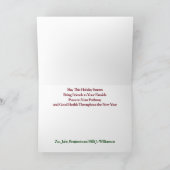 Zilver & goud, een kerstkaart feestdagen kaart (Binnen)