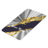 Zilver & goud Fleur dy Lys Magneet (Linkerzijde)