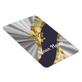 Zilver & goud Fleur dy Lys Magneet (Rechterzijde)