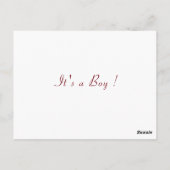 Zilver Goud Glitter Baby Jongen Douche Uitnodiging (Achterkant)