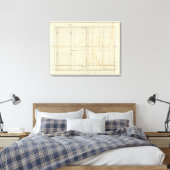 Zilver, goud, kleine munten canvas afdruk (Insitu (Slaapkamer))