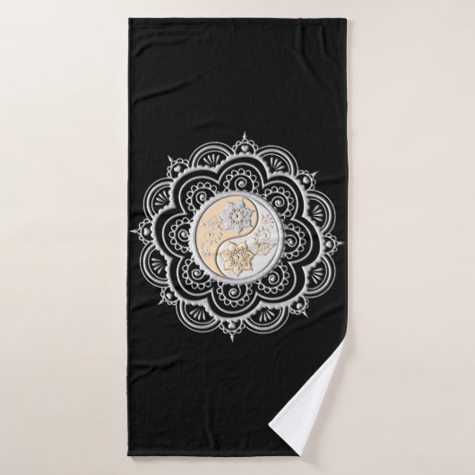 Zilver & Goud Mandala Badhanddoek (Badhanddoek)