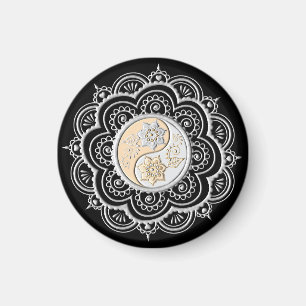 Zilver & Goud Mandala Magneet