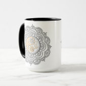 Zilver & Goud Mandala Mok (Voorkant links)