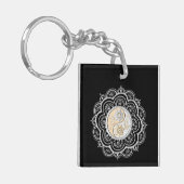 Zilver & Goud Mandala Sleutelhanger (Voorkant Links)