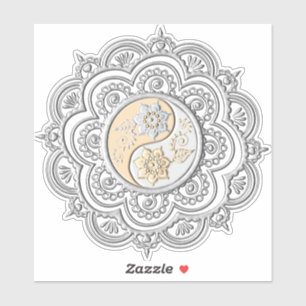 Zilver & Goud Mandala Sticker