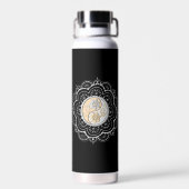 Zilver & Goud Mandala waterfles (Achterkant)